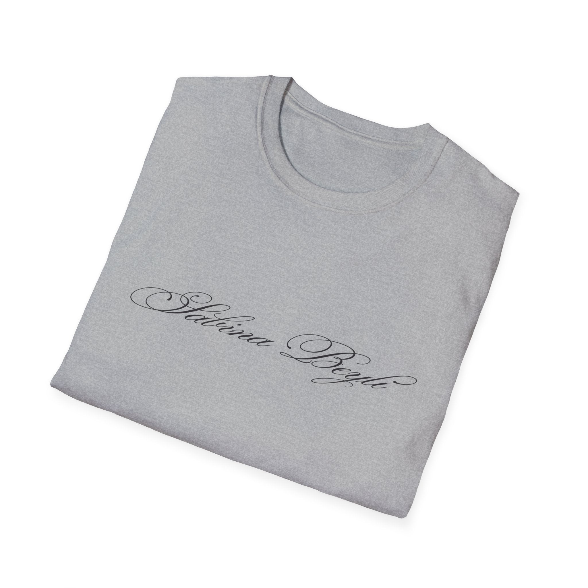 Sabina Beyli - Script Logo & Key - T-shirt (front & Back design)
