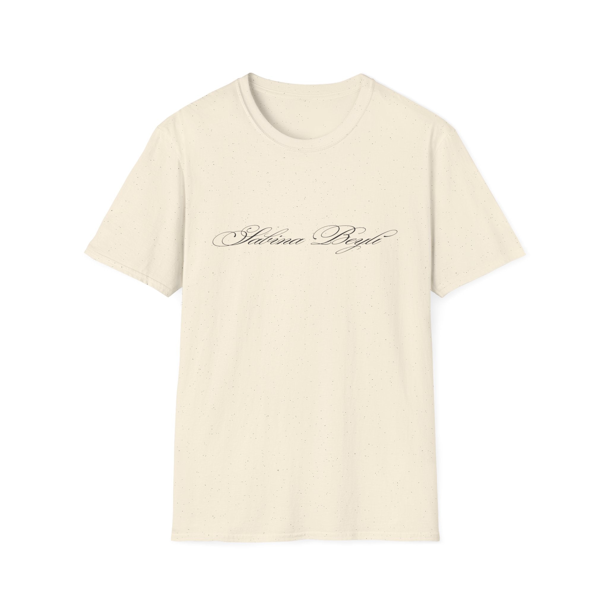 Sabina Beyli - Script Logo & Key - T-shirt (front & Back design)