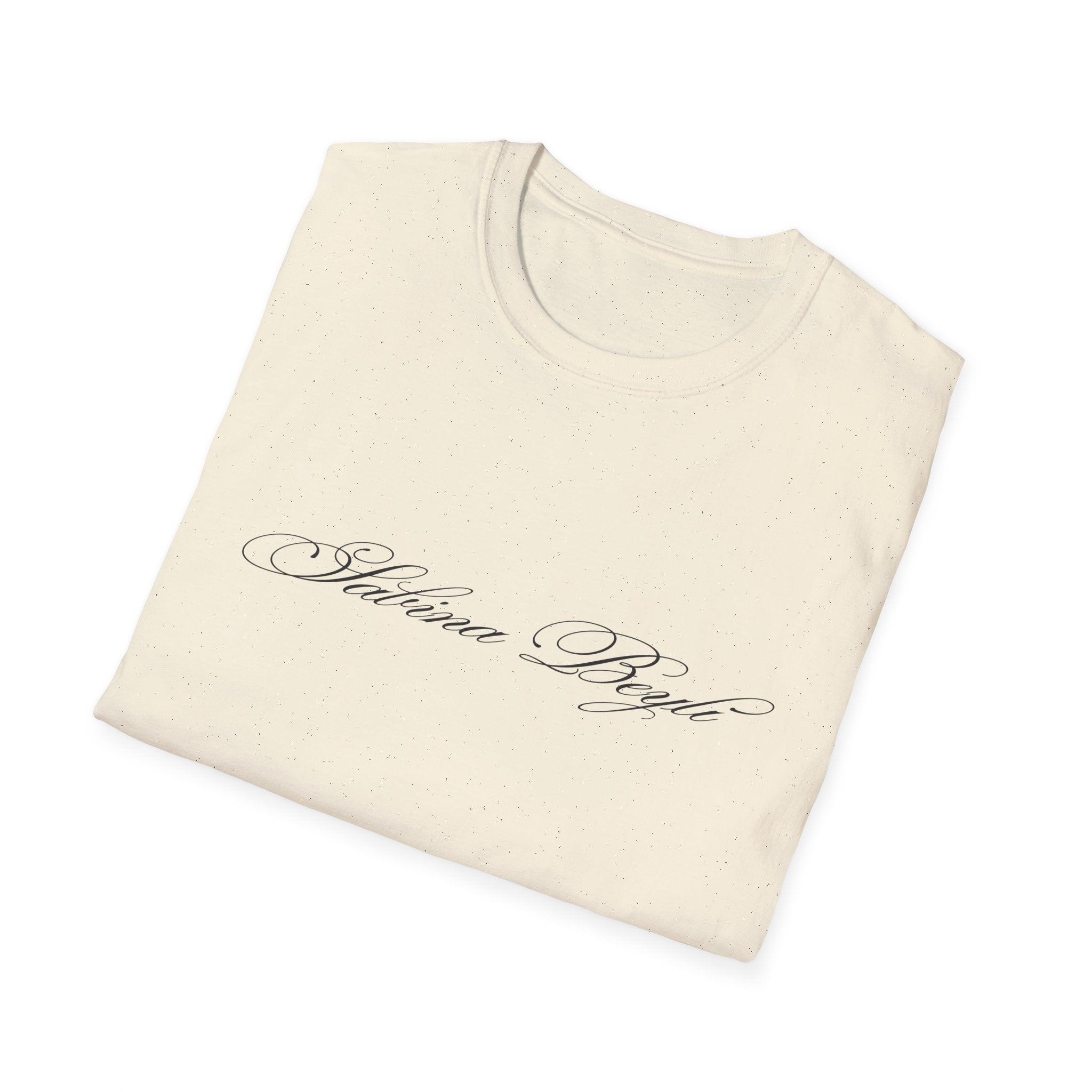 Sabina Beyli - Script Logo & Key - T-shirt (front & Back design)