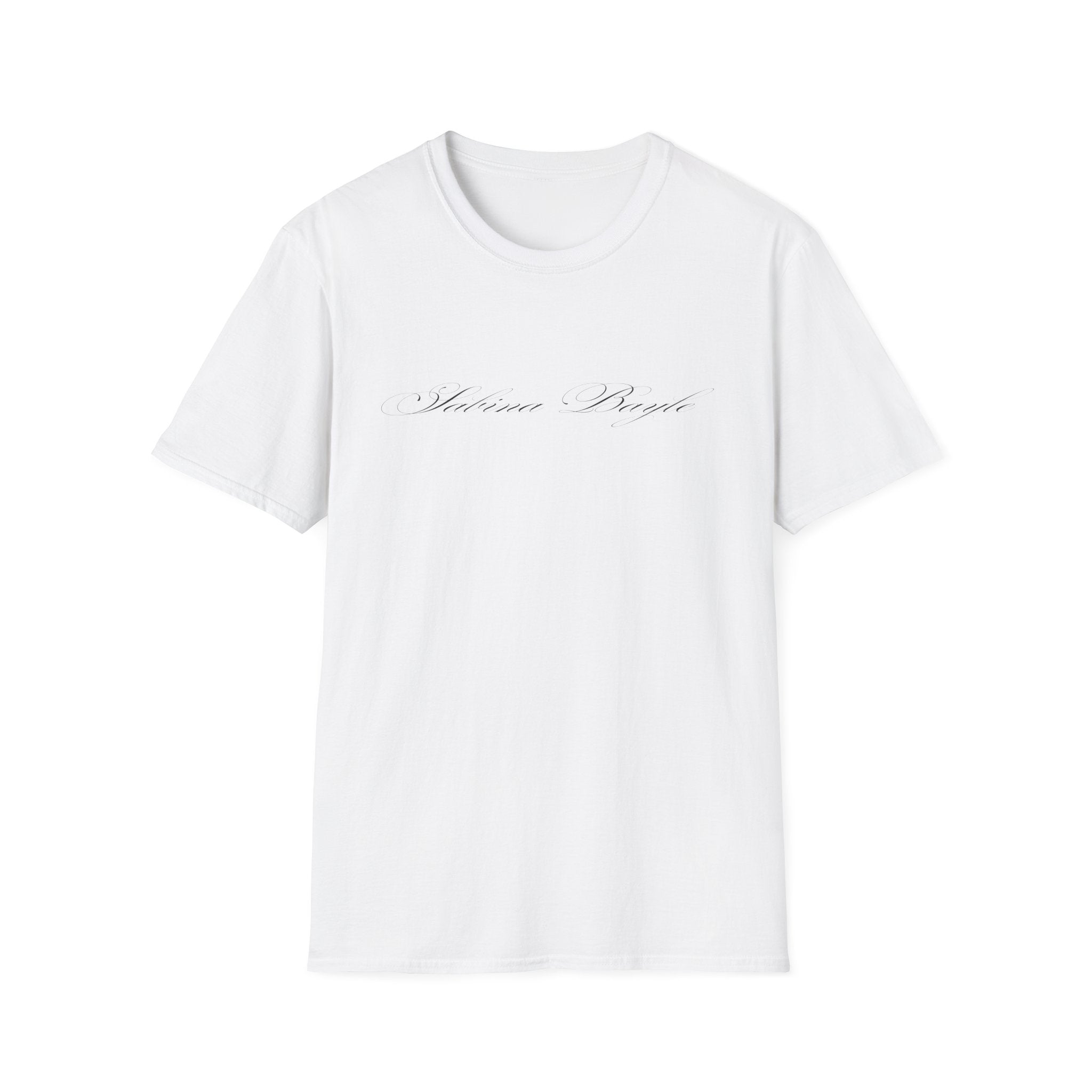 Sabina Beyli - Script Logo & Key - T-shirt (front & Back design)