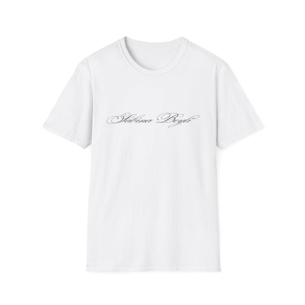 Sabina Beyli - Script Logo & Key - T-shirt (front & Back design)