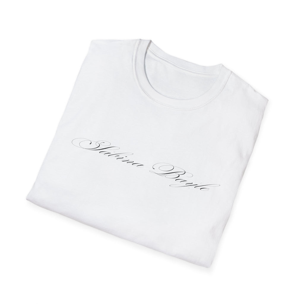 Sabina Beyli - Script Logo & Key - T-shirt (front & Back design)