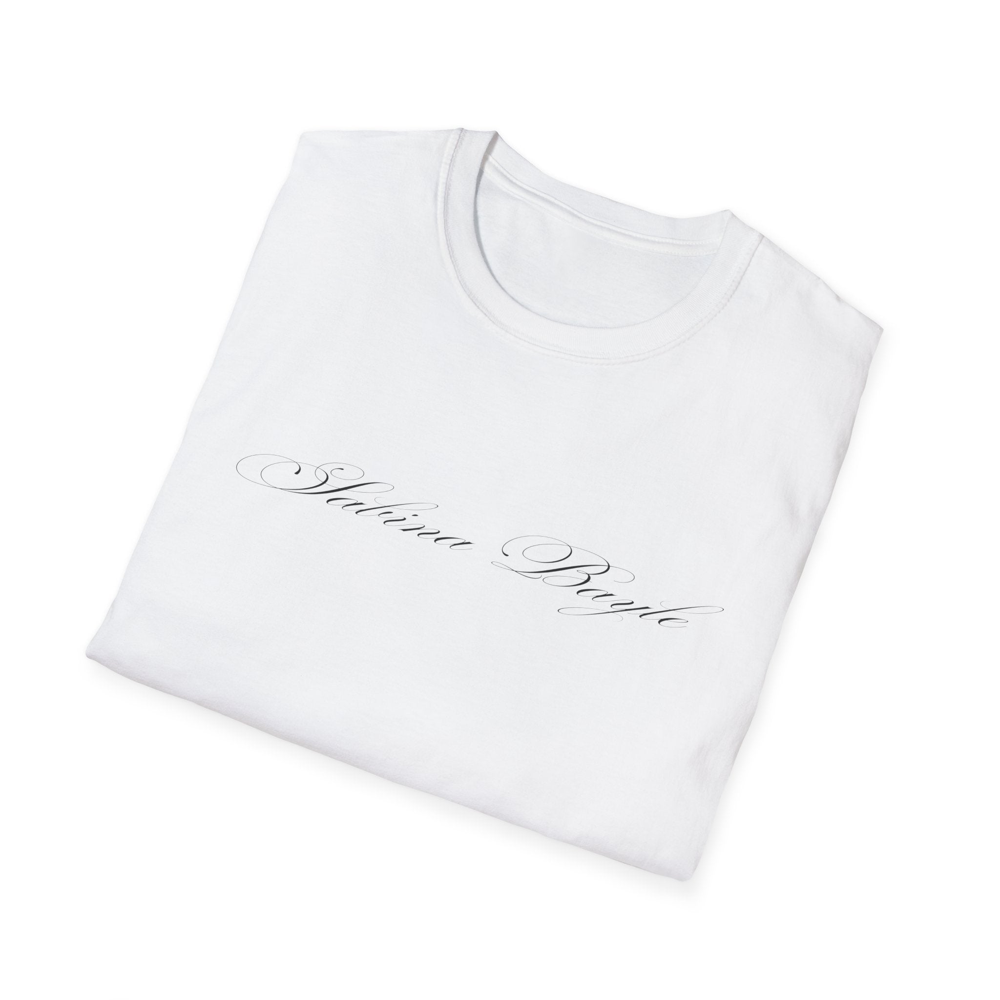 Sabina Beyli - Script Logo & Key - T-shirt (front & Back design)