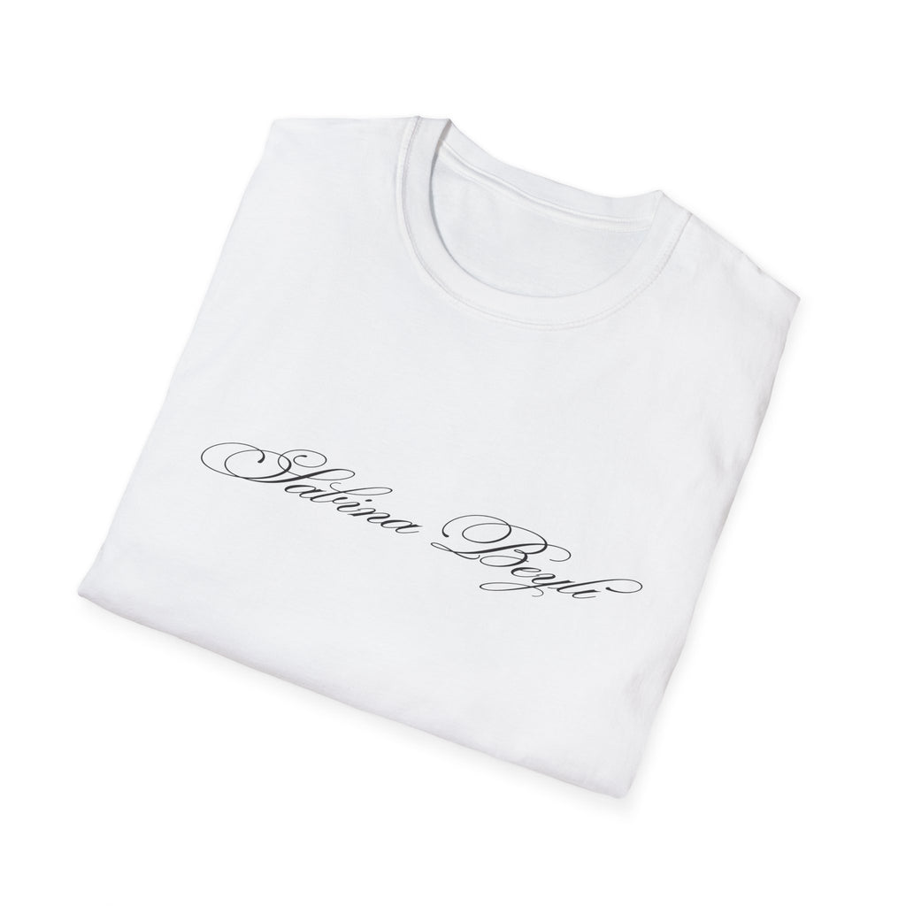 Sabina Beyli - Script Logo & Key - T-shirt (front & Back design)