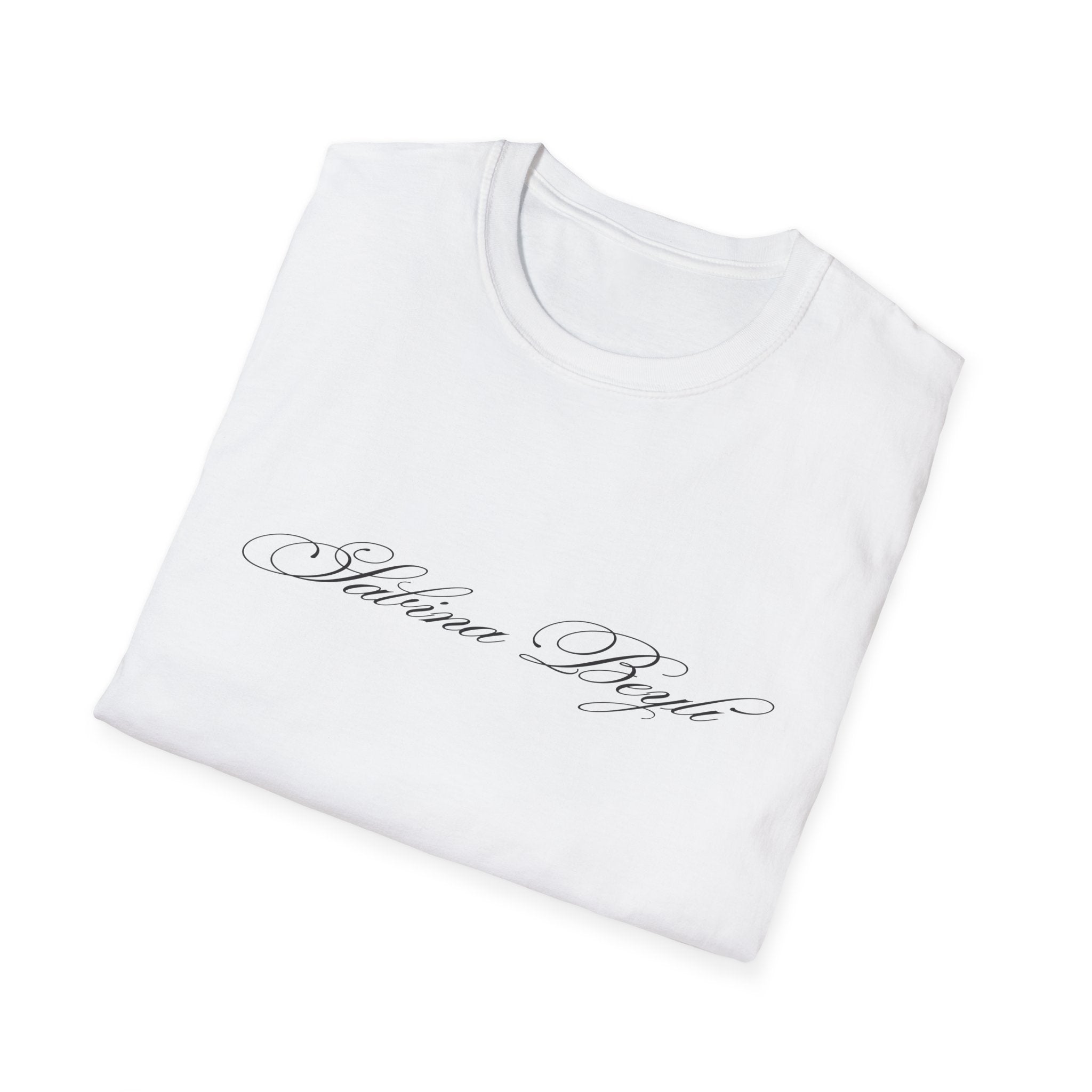 Sabina Beyli - Script Logo & Key - T-shirt (front & Back design)
