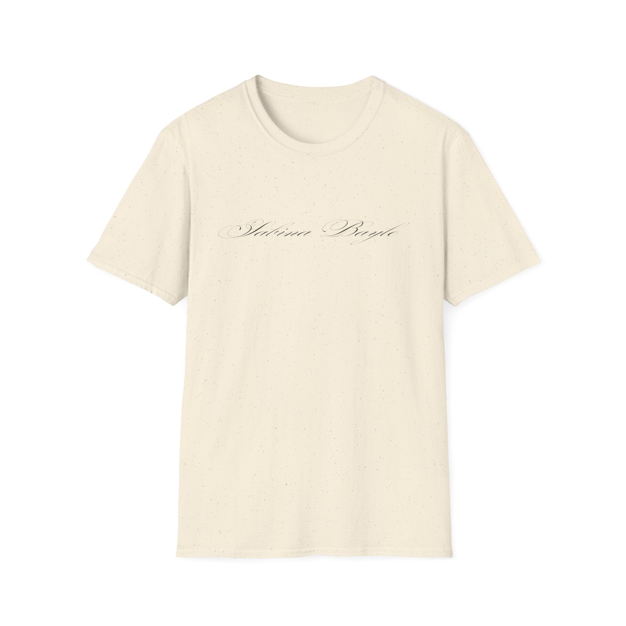 Sabina Beyli - Script Logo & Key - T-shirt (front & Back design)