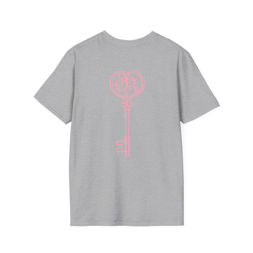 Sabina Beyli - Script Logo & Key - T-shirt (front & Back design)